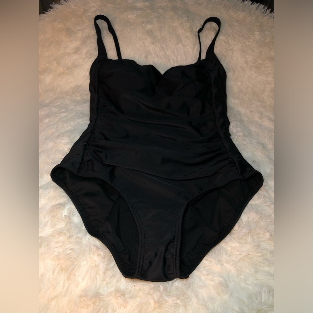 VENUS Black Ruched One Piece Swimwear sizes 12 and 16 NWOT - Picture 2 of 12